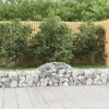 Image de Paniers À Gabions Arqués 25 Pcs 200x30x40/60 Cm Fer Galvanisé Vidaxl
