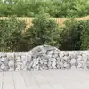 Image de Paniers À Gabions Arqués 13 Pcs 200x30x60/80 Cm Fer Galvanisé Vidaxl