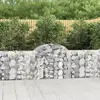Image de Paniers À Gabions Arqués 9 Pcs 200x30x80/100 Cm Fer Galvanisé Vidaxl