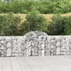 Image de Paniers À Gabions Arqués 18 Pcs 200x30x80/100 Cm Fer Galvanisé Vidaxl