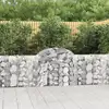 Image de Paniers À Gabions Arqués 30 Pcs 200x30x80/100 Cm Fer Galvanisé Vidaxl
