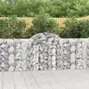 Image de Paniers À Gabions Arqués 25 Pcs 200x30x100/120 Cm Fer Galvanisé Vidaxl