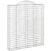 Image de Vidaxl paniers à gabions arqués 8 pcs 200x30x220240 cm fer galvanisé