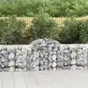 Image de Paniers À Gabions Arqués 20 Pcs 200x50x80/100 Cm Fer Galvanisé Vidaxl