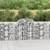 Image de Paniers À Gabions Arqués 12 Pcs 200x50x100/120 Cm Fer Galvanisé Vidaxl