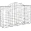 Image de Vidaxl paniers à gabions arqués 40 pcs 200x50x120140 cm fer galvanisé