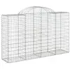 Image de Vidaxl paniers à gabions arqués 50 pcs 200x50x120140 cm fer galvanisé