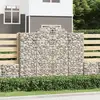 Image de Paniers À Gabions Arqués 14 Pcs 200x50x160/180 Cm Fer Galvanisé Vidaxl