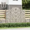 Image de Paniers À Gabions Arqués 25 Pcs 200x50x160/180 Cm Fer Galvanisé Vidaxl