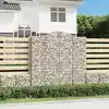 Image de Paniers À Gabions Arqués 9 Pcs 200x50x200/220 Cm Fer Galvanisé Vidaxl