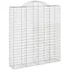 Image de Vidaxl paniers à gabions arqués 8 pcs 200x50x220240 cm fer galvanisé