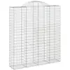 Image de Vidaxl paniers à gabions arqués 12 pcs 200x50x220240 cm fer galvanisé