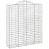 Image de Vidaxl paniers à gabions arqués 15 pcs 200x50x220240 cm fer galvanisé
