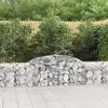 Image de Paniers À Gabions Arqués 3 Pcs 300x30x60/80 Cm Fer Galvanisé Vidaxl