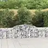Image de Paniers À Gabions Arqués 5 Pcs 300x30x60/80 Cm Fer Galvanisé Vidaxl