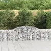Image de Paniers À Gabions Arqués 12 Pcs 300x30x60/80 Cm Fer Galvanisé Vidaxl