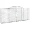 Image de Vidaxl paniers à gabions arqués 25 pcs 300x30x120140 cm fer galvanisé
