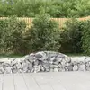 Image de Paniers À Gabions Arqués 17 Pcs 300x50x40/60 Cm Fer Galvanisé Vidaxl
