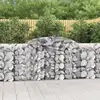 Image de Paniers À Gabions Arqués 3 Pcs 300x50x100/120 Cm Fer Galvanisé Vidaxl