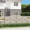 Image de Paniers À Gabions Arqués 9 Pcs 300x50x120/140 Cm Fer Galvanisé Vidaxl