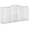 Image de Vidaxl paniers à gabions arqués 25 pcs 300x50x140160 cm fer galvanisé