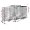 Image de Vidaxl paniers à gabions arqués 30 pcs 300x50x140160 cm fer galvanisé