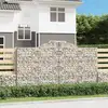 Image de Paniers À Gabions Arqués 3 Pcs 300x50x160/180 Cm Fer Galvanisé Vidaxl