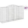 Image de Paniers À Gabions Arqués 7 Pcs 300x50x160/180 Cm Fer Galvanisé Vidaxl