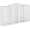 Image de Vidaxl paniers à gabions arqués 17 pcs 300x50x160180 cm fer galvanisé