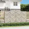 Image de Paniers À Gabions Arqués 2 Pcs 300x50x180/200 Cm Fer Galvanisé Vidaxl