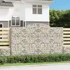 Image de Paniers À Gabions Arqués 9 Pcs 300x50x180/200 Cm Fer Galvanisé Vidaxl