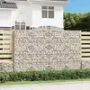 Image de Paniers À Gabions Arqués 11 Pcs 300x50x200/220 Cm Fer Galvanisé Vidaxl