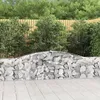 Image de Paniers À Gabions Arqués 7 Pcs 400x30x60/80 Cm Fer Galvanisé Vidaxl