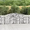 Image de Paniers À Gabions Arqués 3 Pcs 400x30x100/120 Cm Fer Galvanisé Vidaxl