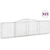 Image de Paniers À Gabions Arqués 25 Pcs 400x30x100/120 Cm Fer Galvanisé Vidaxl