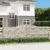 Image de Paniers À Gabions Arqués 9 Pcs 400x30x120/140 Cm Fer Galvanisé Vidaxl