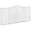 Image de Vidaxl paniers à gabions arqués 9 pcs 400x30x180200 cm fer galvanisé