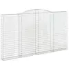 Image de Vidaxl paniers à gabions arqués 15 pcs 400x30x220240 cm fer galvanisé