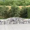 Image de Paniers À Gabions Arqués 6 Pcs 400x50x40/60 Cm Fer Galvanisé Vidaxl