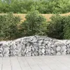 Image de Paniers À Gabions Arqués 3 Pcs 400x50x60/80 Cm Fer Galvanisé Vidaxl
