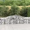 Image de Paniers À Gabions Arqués 8 Pcs 400x50x60/80 Cm Fer Galvanisé Vidaxl