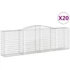 Image de Paniers À Gabions Arqués 20 Pcs 400x50x120/140 Cm Fer Galvanisé Vidaxl