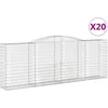 Image de Paniers À Gabions Arqués 20 Pcs 400x50x140/160 Cm Fer Galvanisé Vidaxl