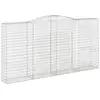 Image de Vidaxl paniers à gabions arqués 8 pcs 400x50x200220 cm fer galvanisé