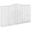 Image de Vidaxl paniers à gabions arqués 9 pcs 400x50x220240 cm fer galvanisé