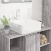 Image de vidaXL Lavabo blanc 37x37x13 cm céramique carré 153341