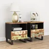 Image de Tables De Chevet 2 Pcs Bois De Récupération Et D'ingénierie Vidaxl