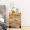 Image de vidaXL Table de chevet 50x33x62 cm Bois de manguier et dingénierie 350660