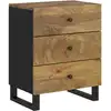 Image de Table De Chevet 50x33x62 Cm Bois De Manguier Et D'ingénierie Vidaxl