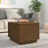 Image de Table Basse Marron Miel 40x50x35 Cm Bois Massif De Pin Vidaxl